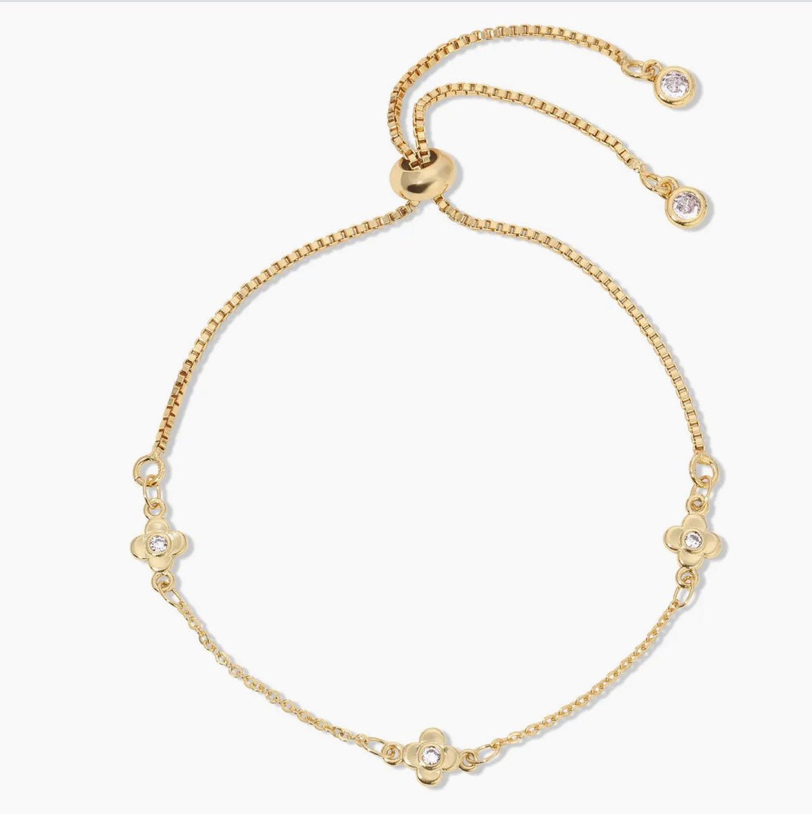 Delicate Quatrefoil Pulley Bracelet - The Nines