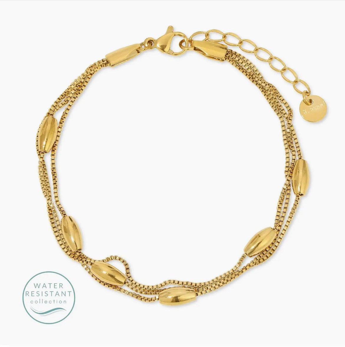 Triple Layer Accented Water Resistant Bracelet - The Nines