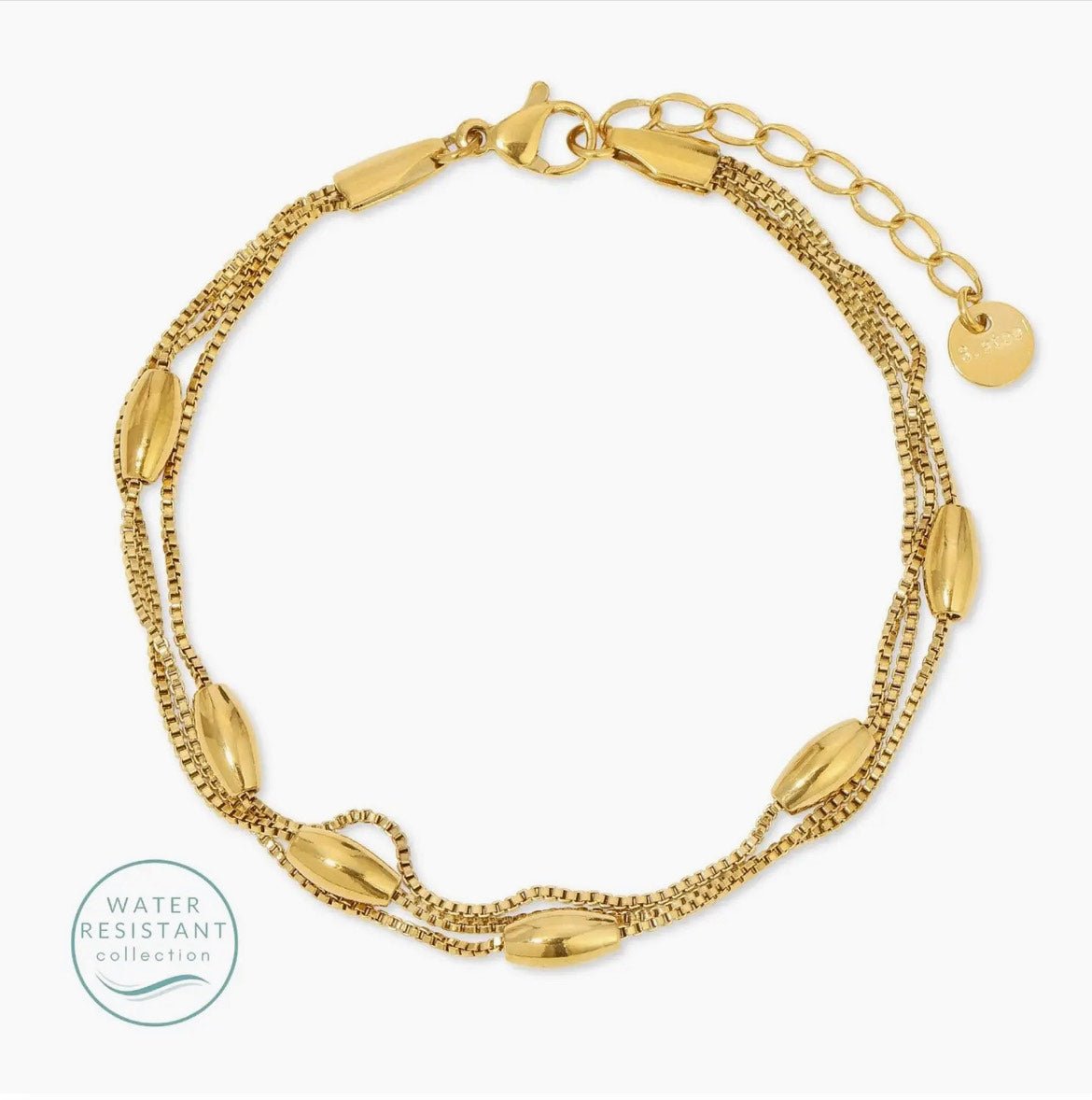 Triple Layer Accented Water Resistant Bracelet - The Nines