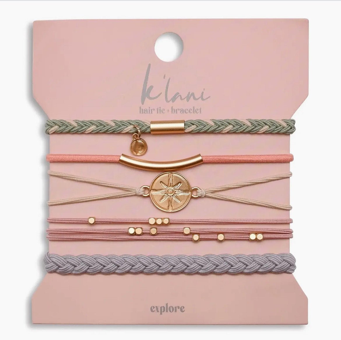 K’Lani Gold Hair Tie Bracelets - Explore - The Nines