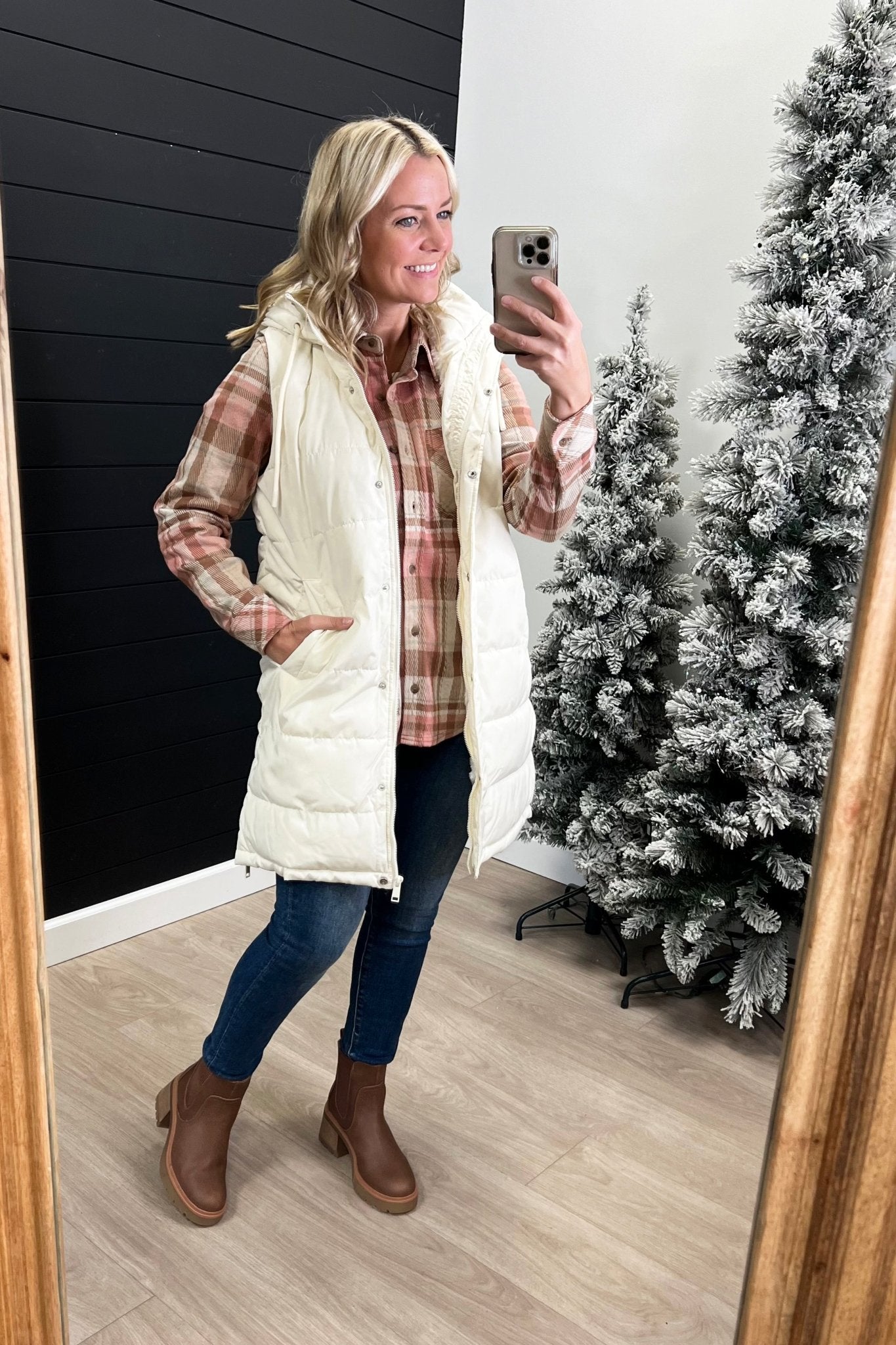 Long Side Zip Puffer Vests - 2 Colors! - The Nines
