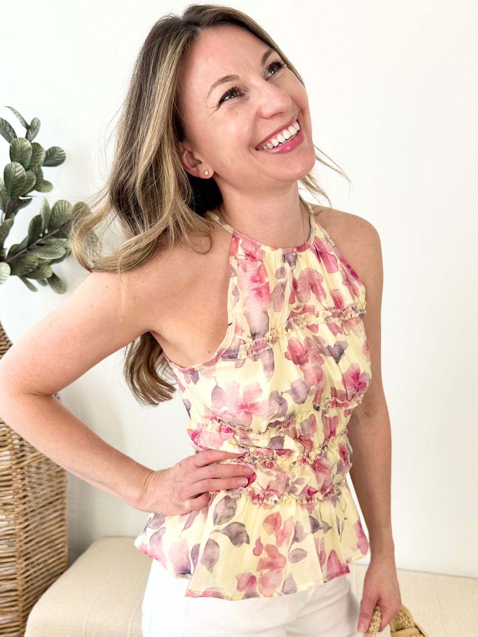 Everbloom Halter Tiered Top - The Nines