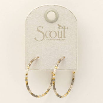 Scout Miyuki Hoops - Pewter Gold