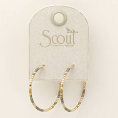 Scout Miyuki Hoops - Pewter Gold