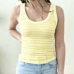 Striped Contrast Tank Top - The Nines
