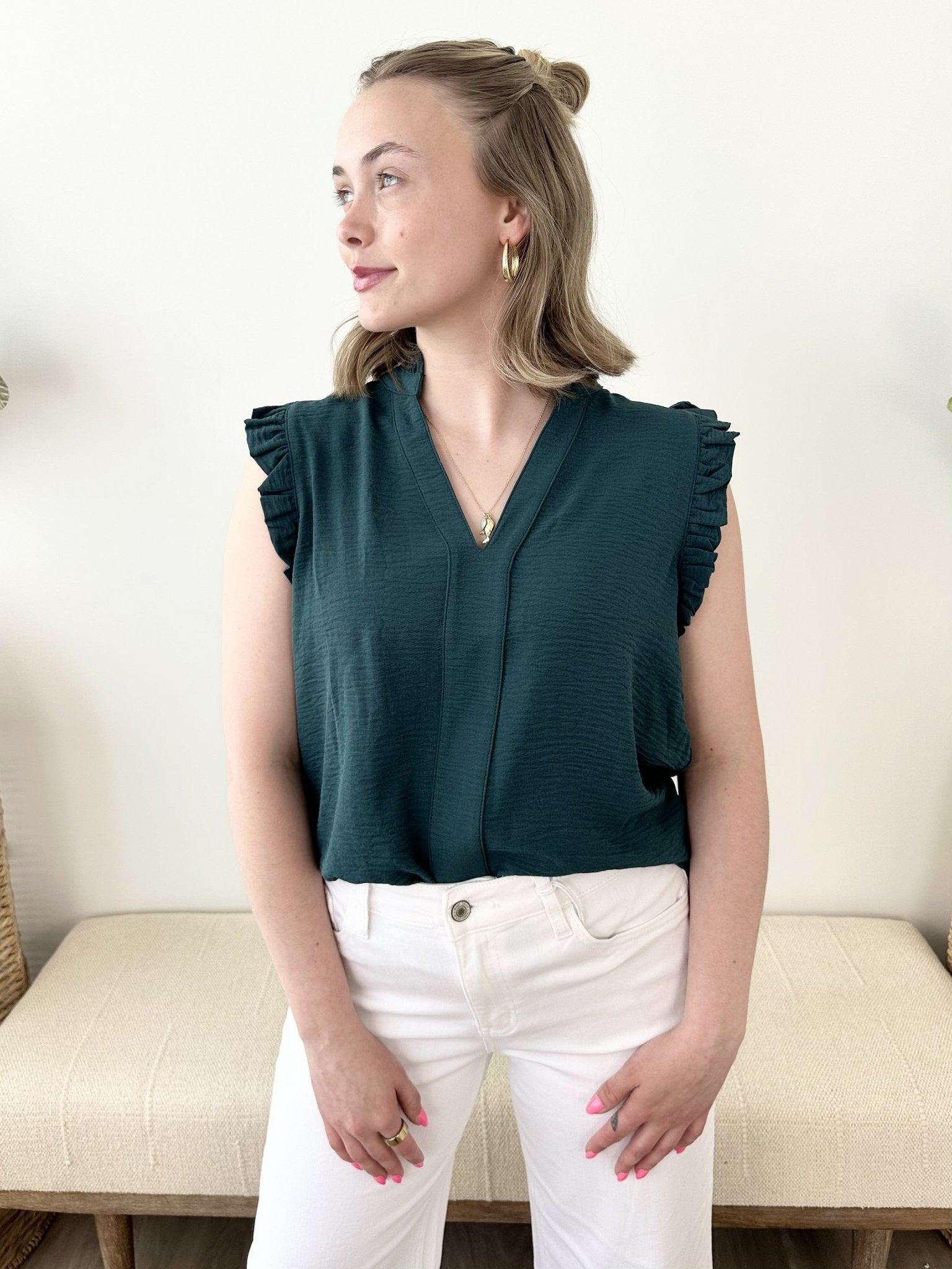 Frilled Crinkle Top - The Nines