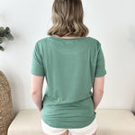 Basic Solid Short Sleeve Jersey Top - The Nines