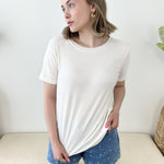 Basic Solid Short Sleeve Jersey Top - The Nines