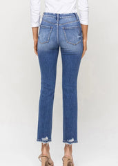 Flying Monkey High Rise Poised Slim Straight Jeans