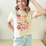 "It's A Good Day For A Ball Game" Crop Tee - The Nines