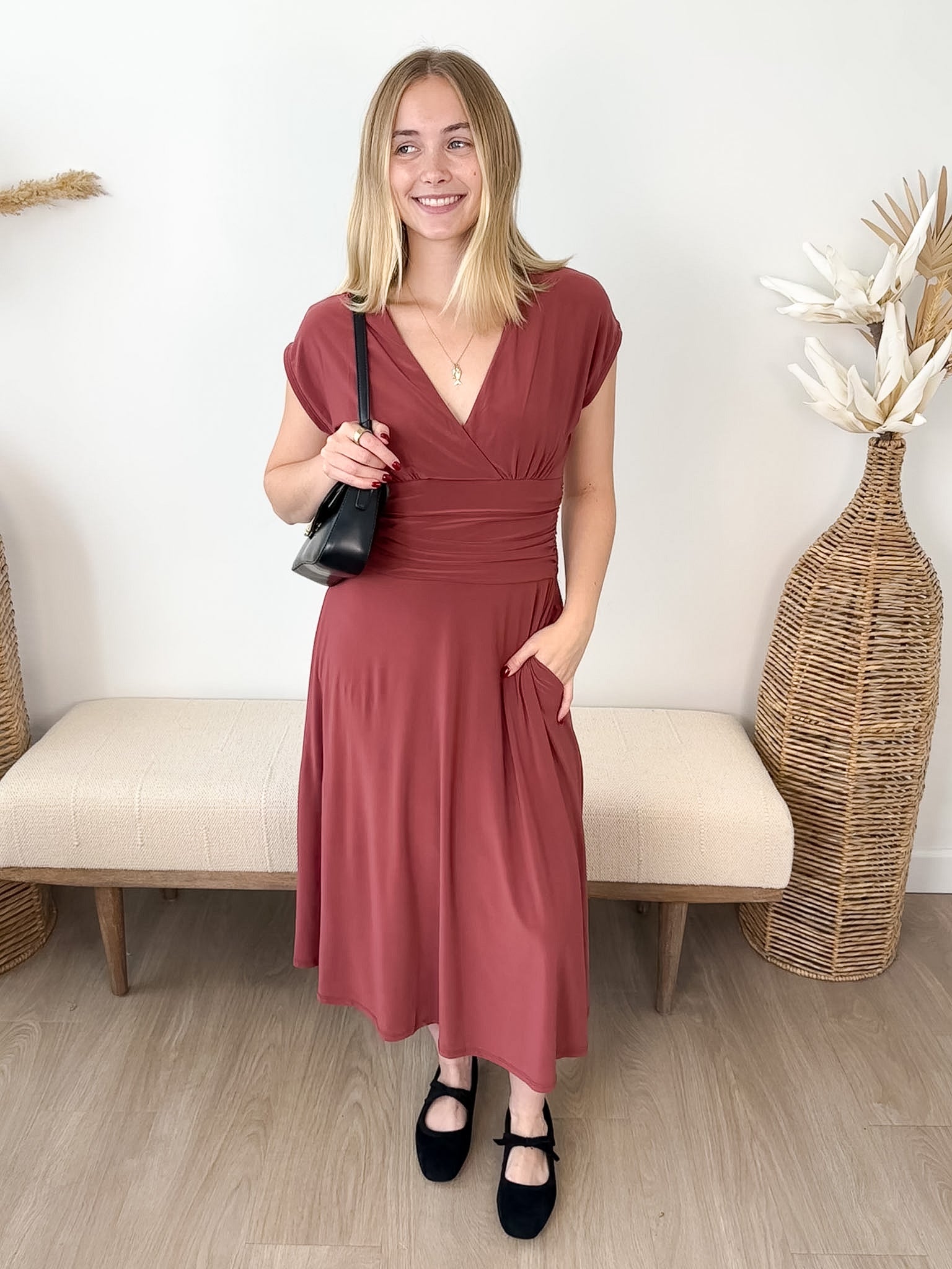 Autumn Romance Midi Dress - The Nines