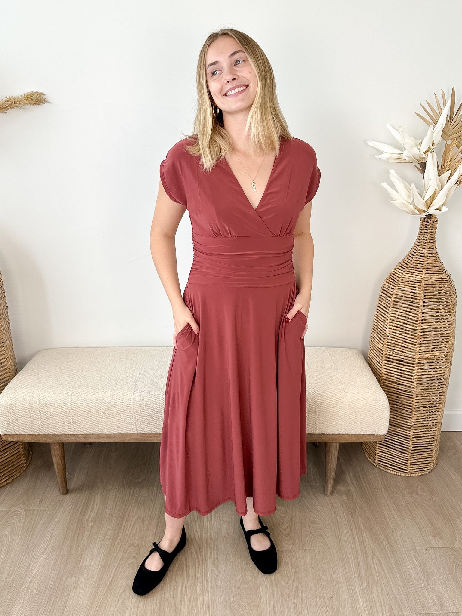 Autumn Romance Midi Dress - The Nines