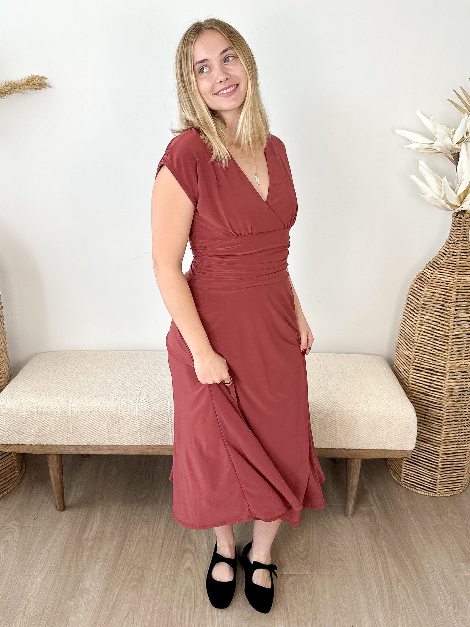 Autumn Romance Midi Dress - The Nines