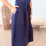 Ribbed Tank Dress with Pockets - The Nines