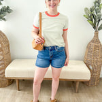 Contrast Striped Tee - The Nines