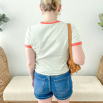 Contrast Striped Tee - The Nines