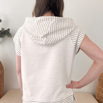 Striped Terry Hoodie Top - 2 colors! - The Nines