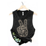 Peace & Love Tank Top - 2 colors! - The Nines