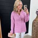 Orchid Summer Knit Hoodie - The Nines