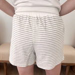 Striped Terry Drawstring Shorts - 2 colors! - The Nines