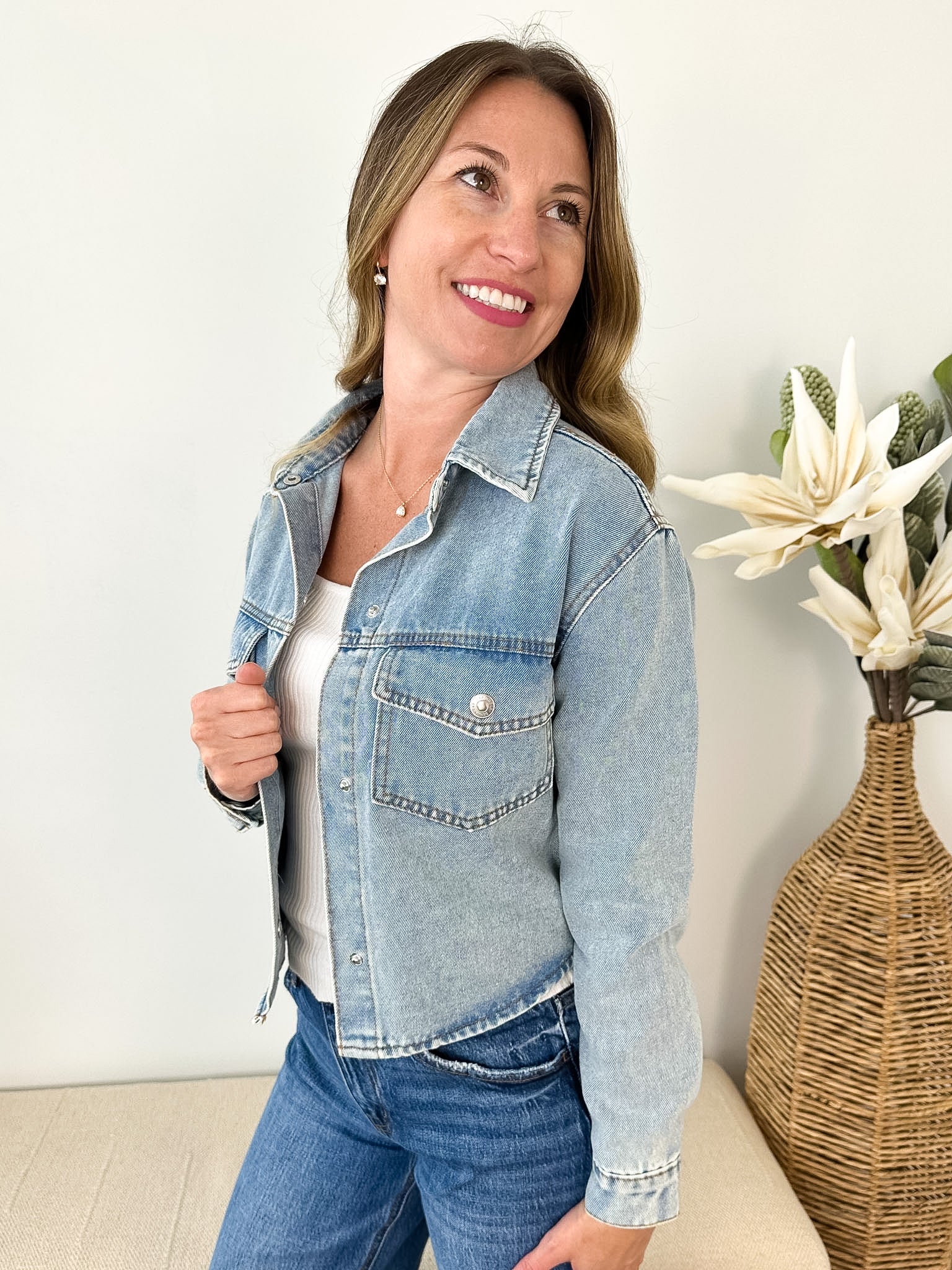 The Everyday Denim Shacket - The Nines