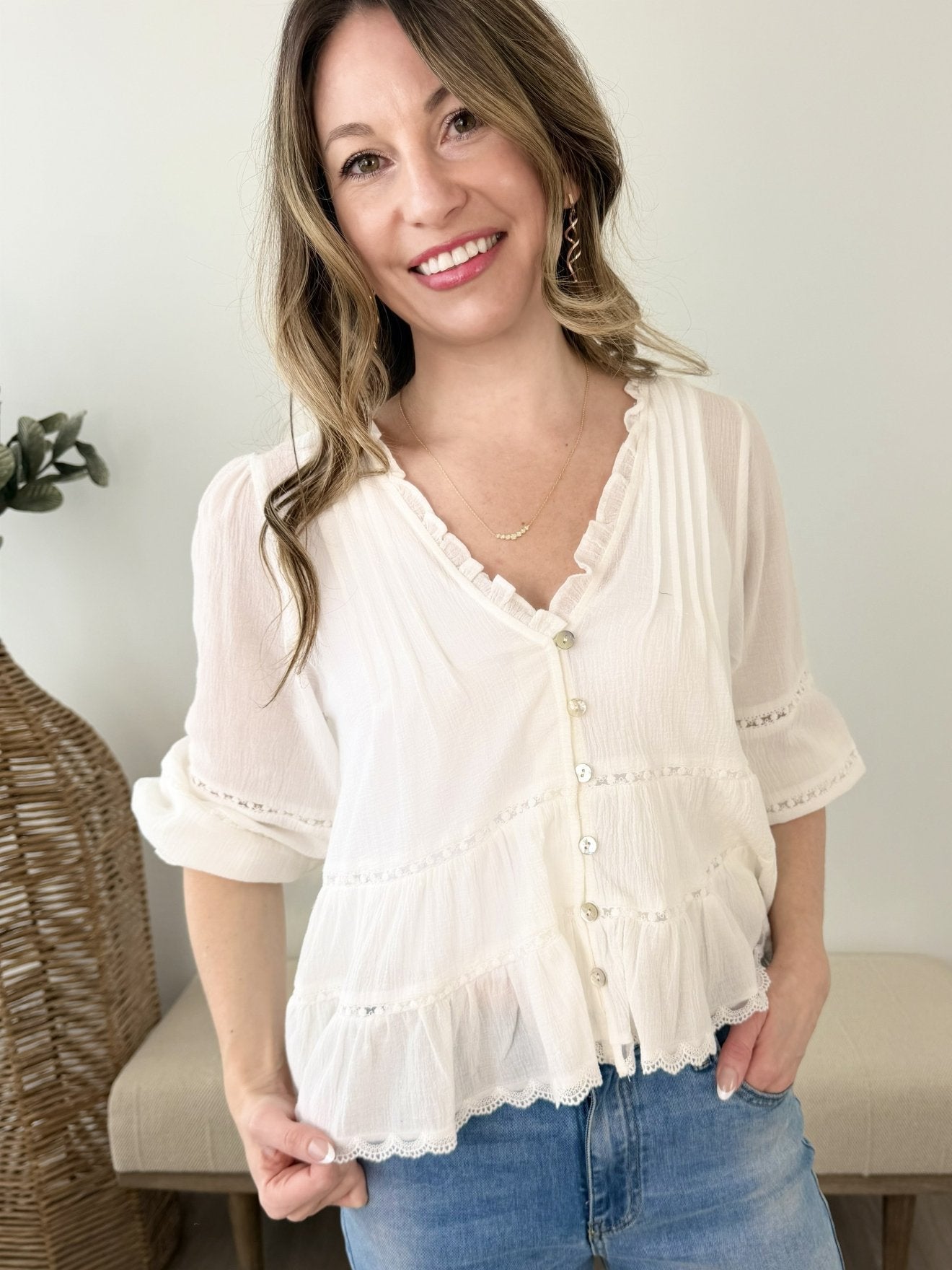 Alyssa Woven Top - The Nines