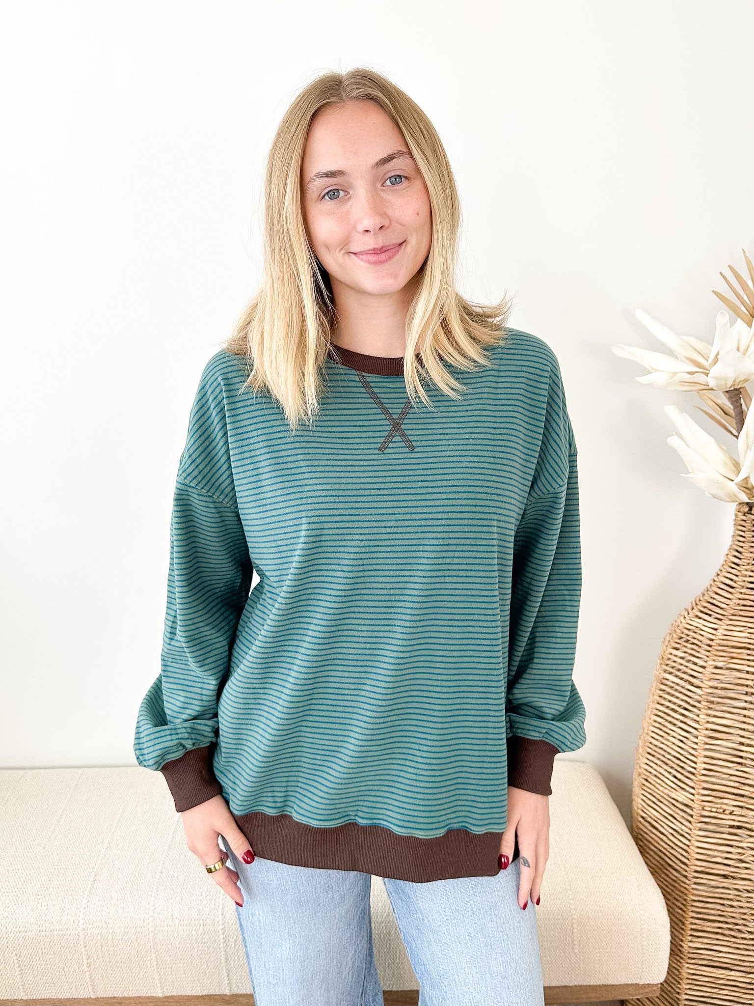 Cozy Days Stripe Top - The Nines