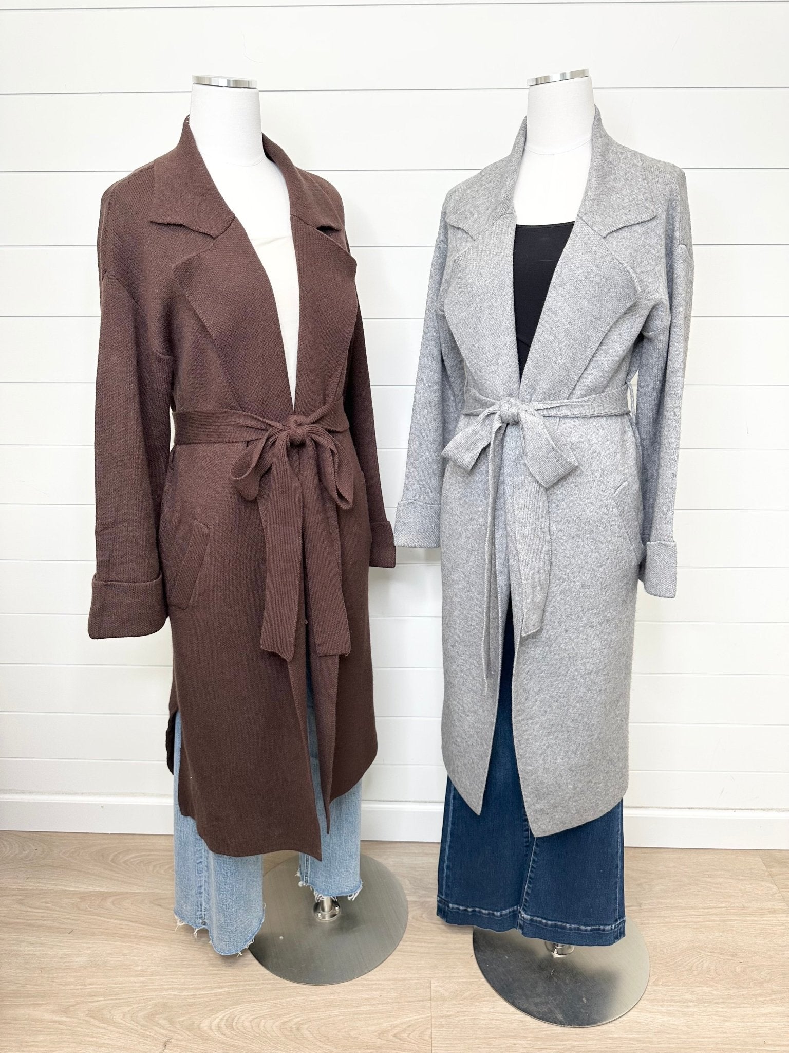 Ashlyn Belted Long Cardigan - 2 Colors! - The Nines
