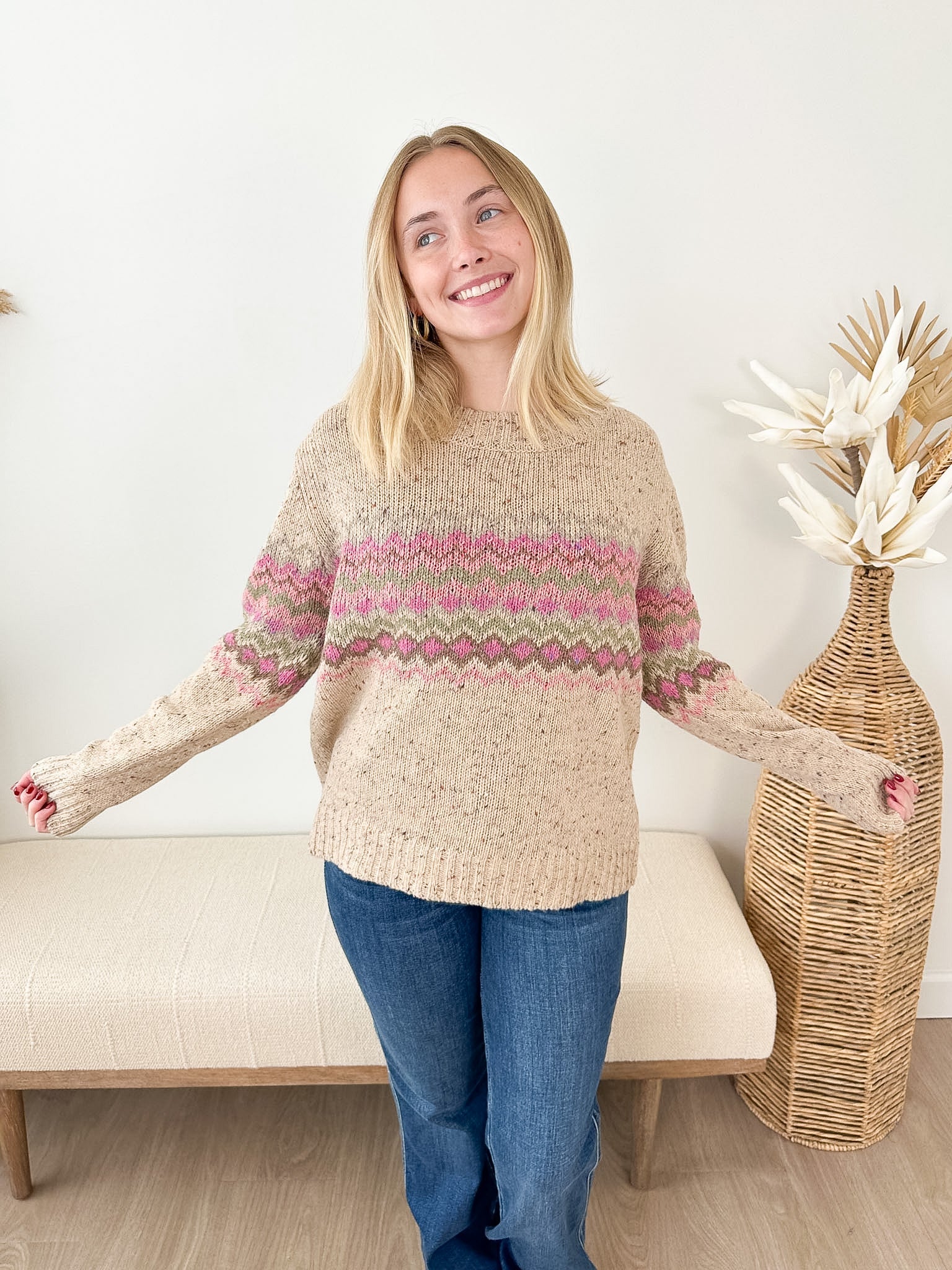 Como Fair Isle Sweater - 2 colors! - The Nines