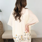 Floral Embroidered Kimono - The Nines
