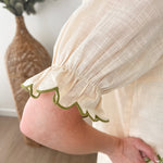 Artemisia Embroidered Tie Top - The Nines