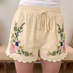 Artemisia Embroidered Shorts - The Nines