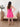 Hot Pink Drop Waist Dress - The Nines