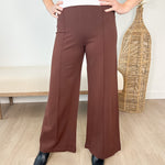 High Waist Contour Wide Leg Ponte Pant - 2 colors! - The Nines