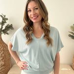 Lightweight Double V Dolman Top - The Nines