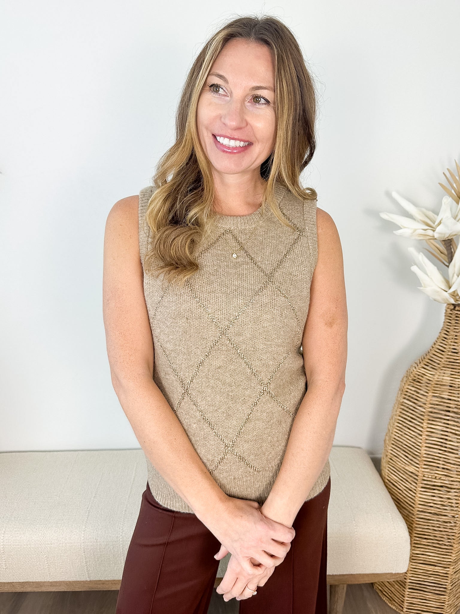 Uptown Argyle Sweater Vest - The Nines