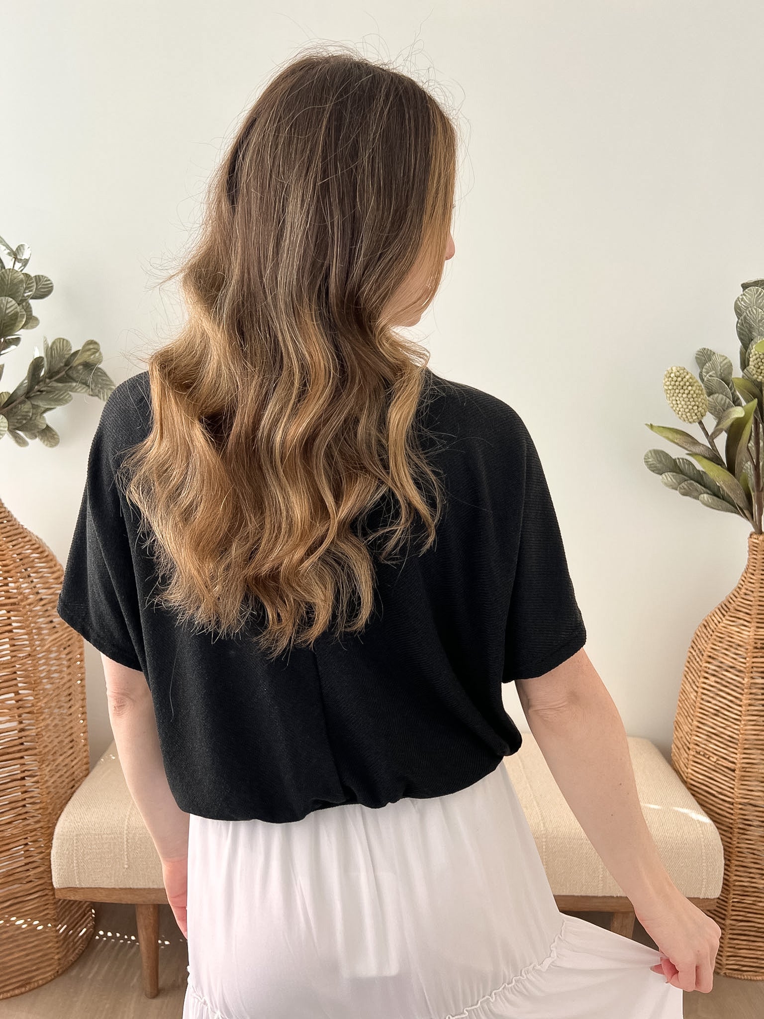 Lightweight Double V Dolman Top - The Nines