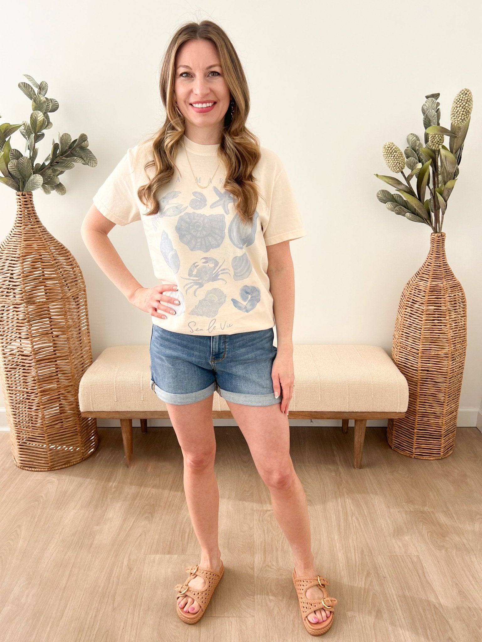 "Sea Le Vie" Seashell Tee - The Nines
