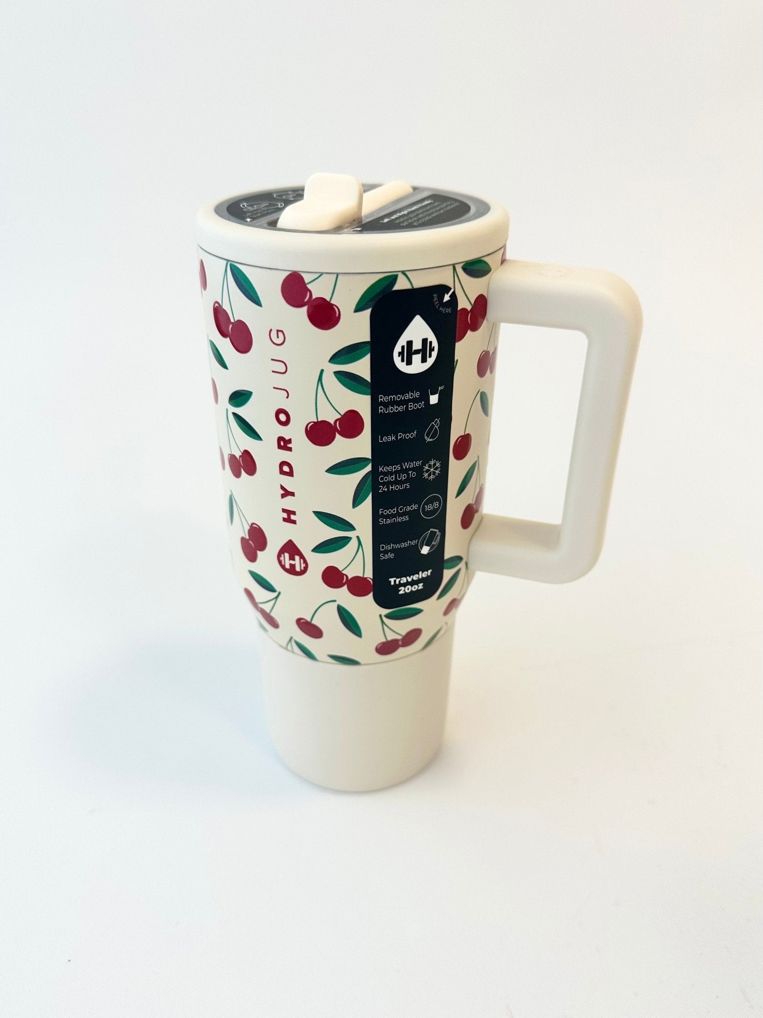 HydroJug Traveler 20oz - Cherries - The Nines