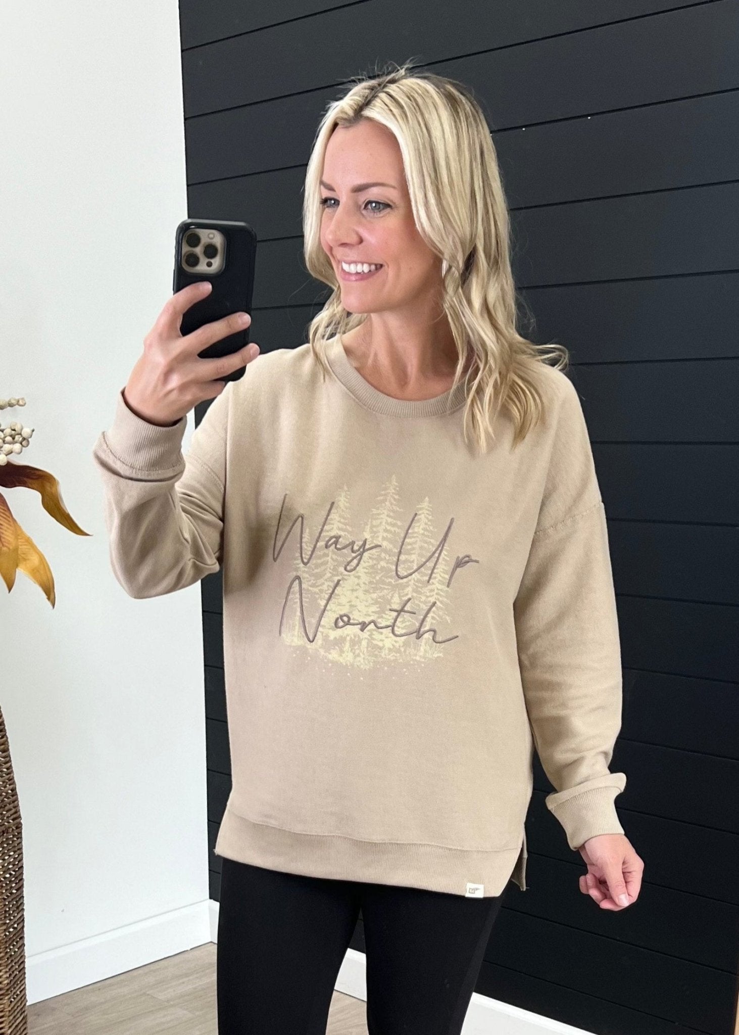 Up North Embroidered Sweatshirt - The Nines