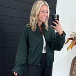 Quilted Bomber Jacket - 4 colors! - The Nines