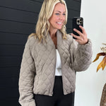 Quilted Bomber Jacket - 4 colors! - The Nines