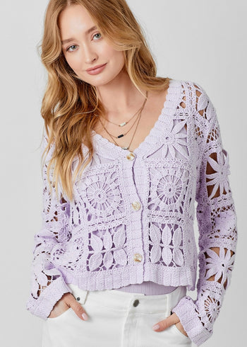 Walk In The Park Crochet Cardigans - 2 Colors!