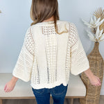 Shimmer Open Knit Sweater - The Nines