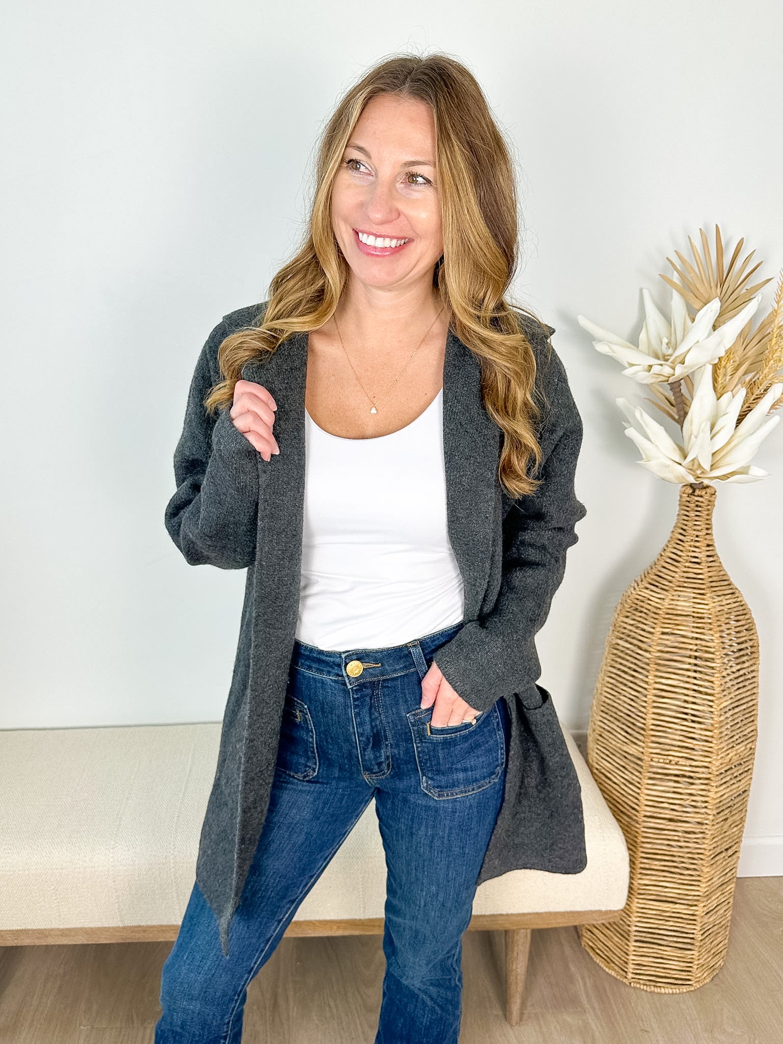 On the Move Cozy Hooded Cardigan - 2 colors! - The Nines