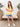 Yellow Striped Short Sleeve Hoodie