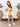 Yellow Striped Short Sleeve Hoodie