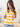 Yellow Striped Short Sleeve Hoodie