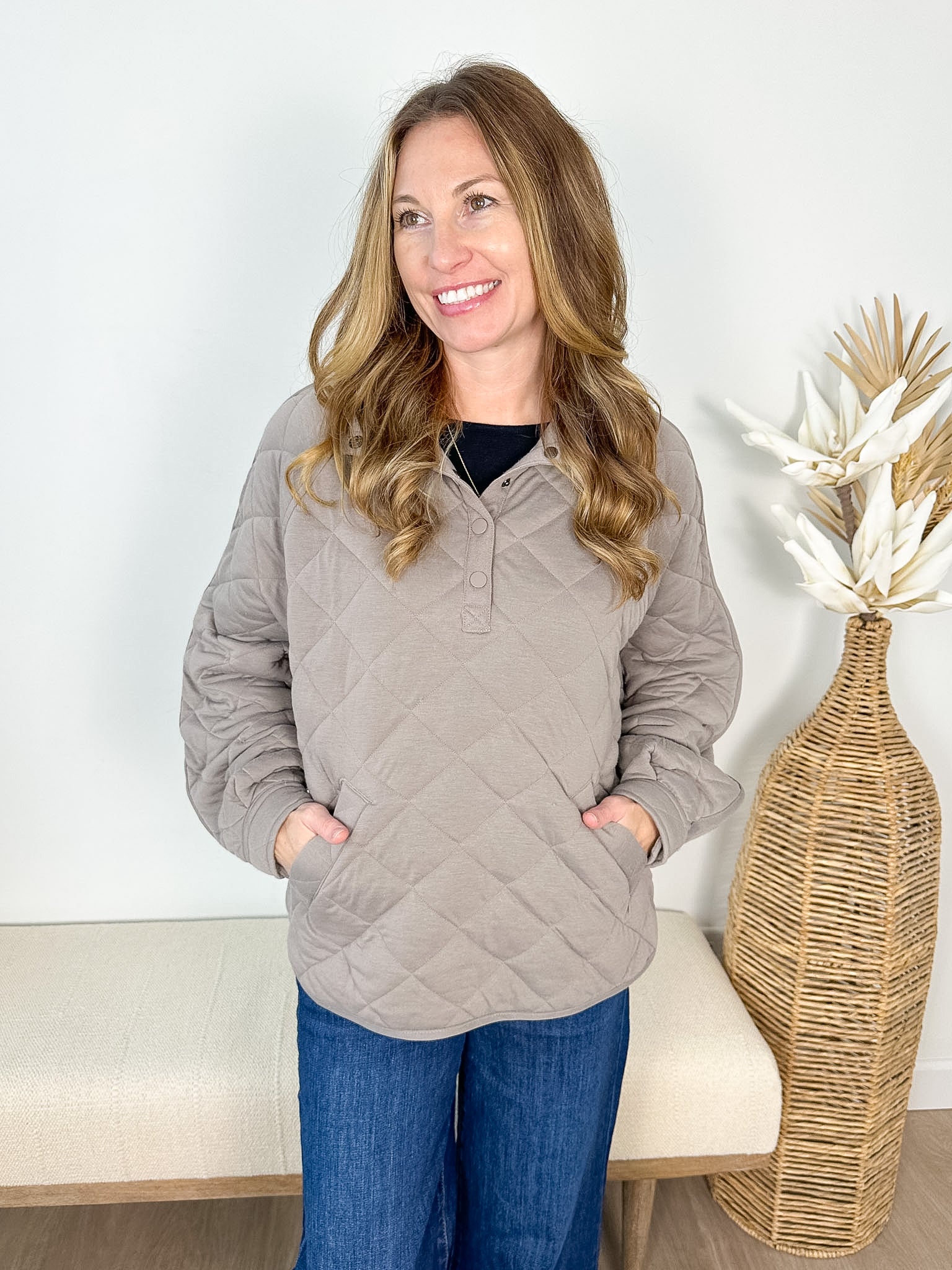 Everyday Quilted Snap Top- 2 colors! - The Nines