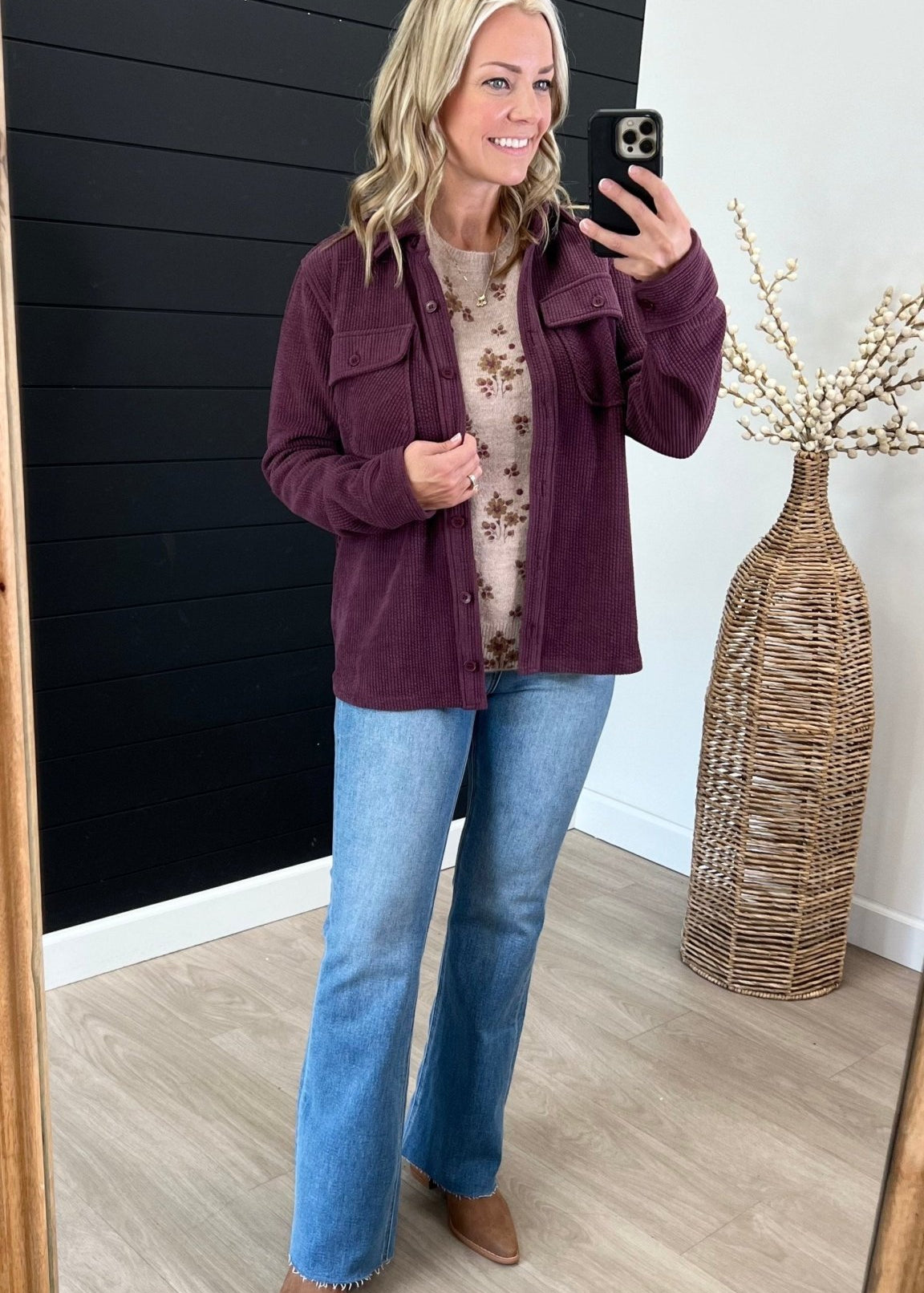 Soft Corduroy Shacket - 2 Colors! - The Nines